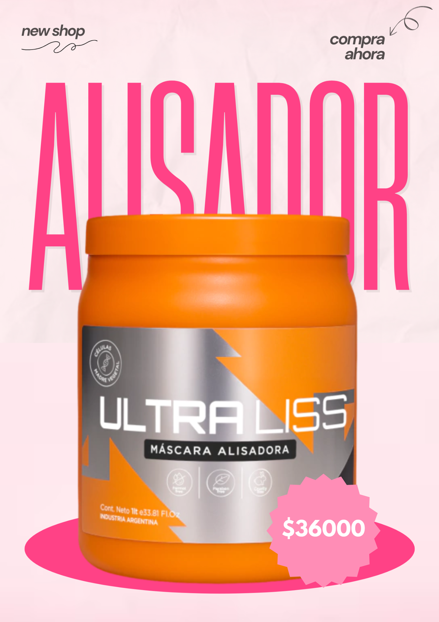 Máscara Alisadora Ultraliss Novalook 1 Litro