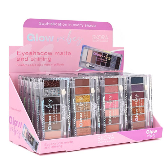 Sombra para Ojos Cristal 8 Tonos c/aplicador