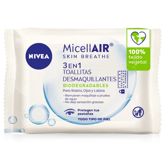 Nivea Toallita MicellAIR Skin Breathe 3 en 1