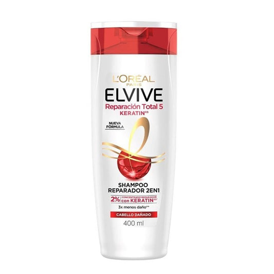 Elvive Shampoo Rep Total 5 Keratin 2en1 400ML